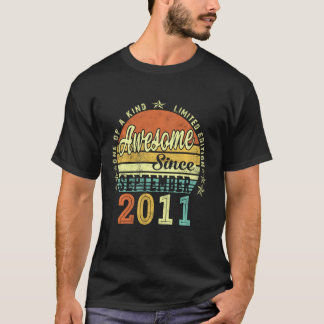 Geweldige sinds september 2011 10e verjaardag 10 j t-shirt