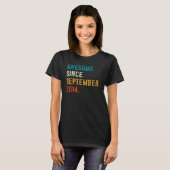 Geweldige sinds september 2014 8e dag 8 jaar oud t-shirt (Voorkant volledig)