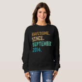 Geweldige sinds september 2014 8e verjaardag trui (Voorkant volledig)