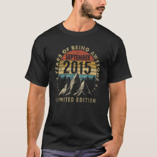 Geweldige sinds september 2015 7 jaar oude zevende t-shirt
