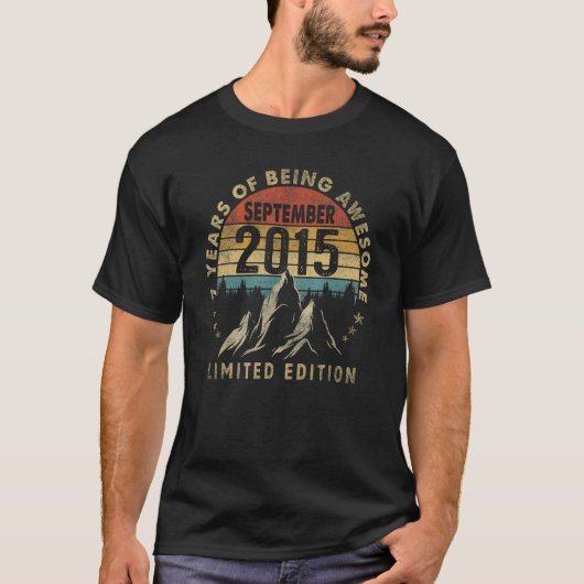 Geweldige sinds september 2015 7 jaar oude zevende t-shirt (Voorkant)