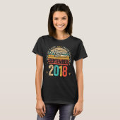Geweldige sinds september 2018 4 jaar oud en vierd t-shirt (Voorkant volledig)