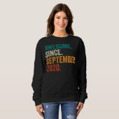 Geweldige sinds september 2020 2e verjaardag 2 jaa trui (Voorkant volledig)