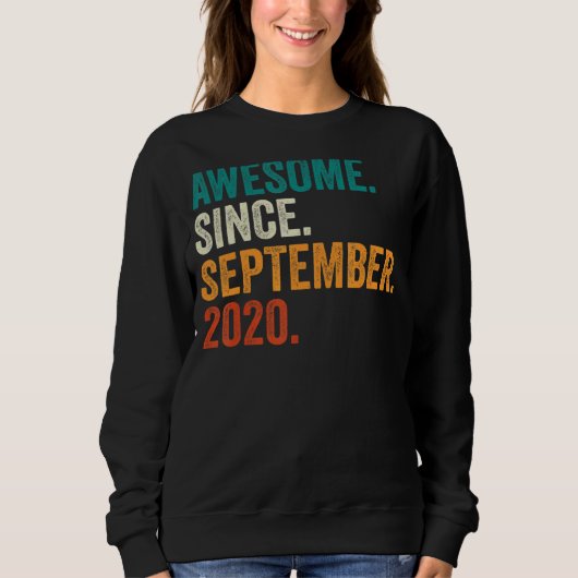 Geweldige sinds september 2020 2e verjaardag 2 jaa trui (Voorkant)