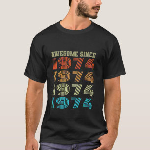 Geweldige sinds vintage 1974 50e Verjaardag 50 jaa T-shirt