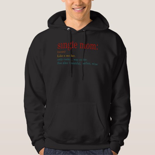Geweldige Single Mam Definition Kleding Moeder D Hoodie (Voorkant)