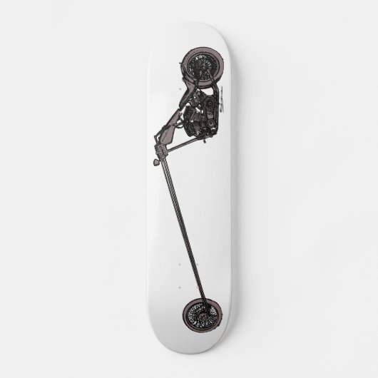 Geweldige skateboard met lange kaak (Voorkant)
