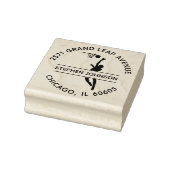Geweldige Slam Dunk Basketbalspeler Retouradres Rubberstempel (Stempel)