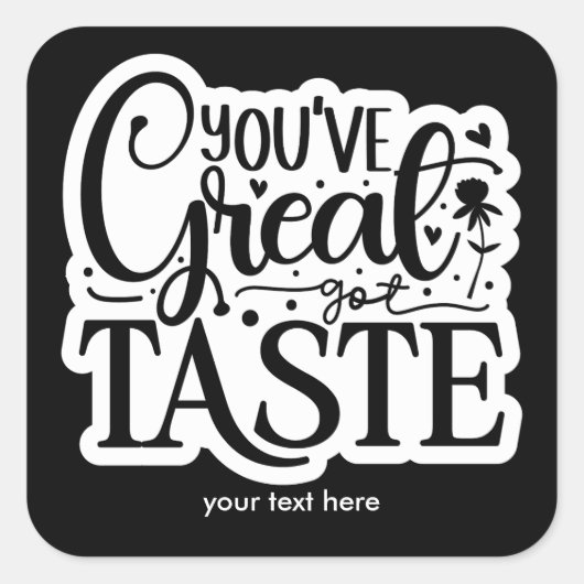 Geweldige smaak sticker (Voorkant)