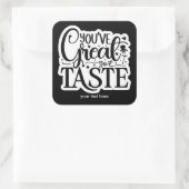 Geweldige smaak sticker (Tas)