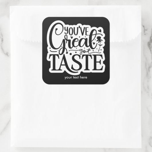Geweldige smaak sticker (Tas)