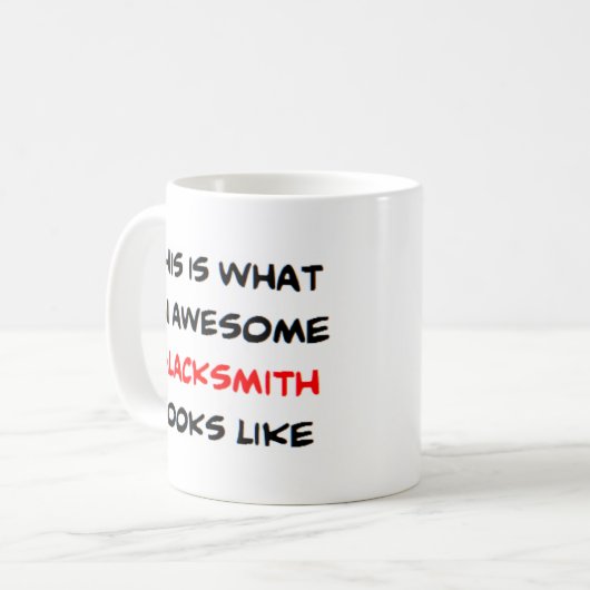 geweldige smid koffiemok (Voorkant links)