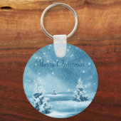 Geweldige sneeuwdag, kerstboom sleutelhanger (Voorkant)