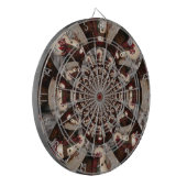 Geweldige Sneeuwman Dartbord (Voorkant Links)
