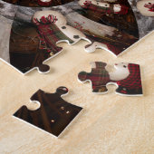 Geweldige Sneeuwman Legpuzzel (Zijkant)