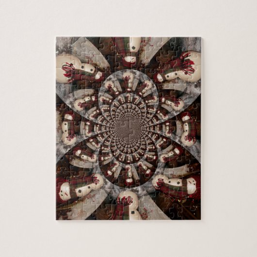 Geweldige Sneeuwman Legpuzzel (Verticaal)