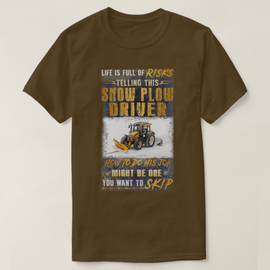 Geweldige sneeuwploegdriver 3 t-shirt (Design voorkant)