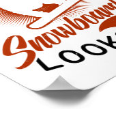 Geweldige Snowboarder lijkt op design Snowboarding Poster (Hoek)