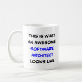 geweldige softwarearchitect koffiemok (Links)