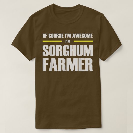 Geweldige Sorghum Farmer T-shirt (Design voorkant)