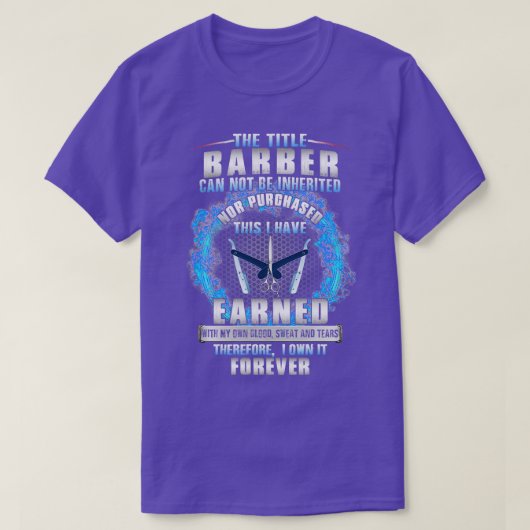 Geweldige specifieke Barber T-shirt (Design voorkant)