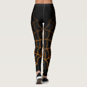 Geweldige Spider en Web Fun Halloween-ontwerp Leggings (Achterkant)