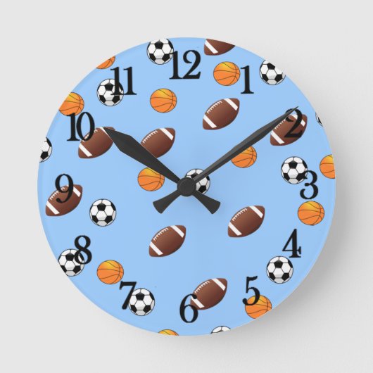 Geweldige sportthema Ontwerp - Ronde Klok (Voorkant)