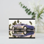 Geweldige sportwagen briefkaart (Staand voorkant)