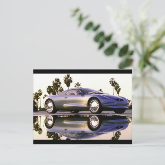 Geweldige sportwagen briefkaart (Staand voorkant)