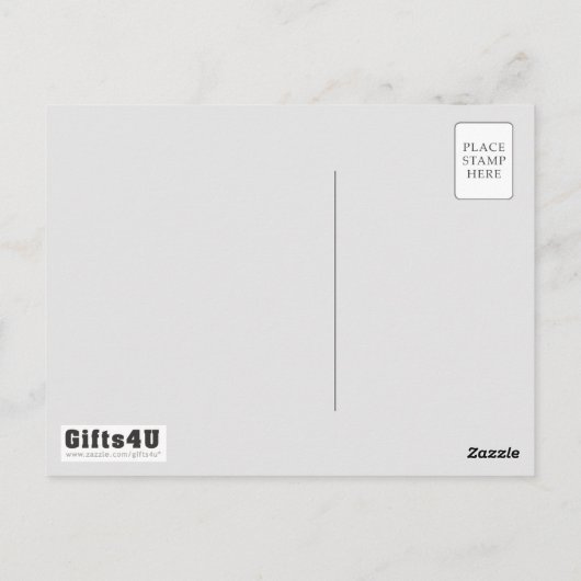 Geweldige sportwagen briefkaart (Achterkant)