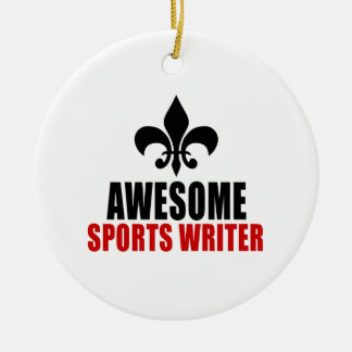 GEWELDIGE SPORTWRITER KERAMISCH ORNAMENT