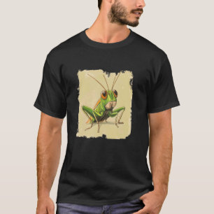 Geweldige sprinkhaan voor een groene en levendige t-shirt