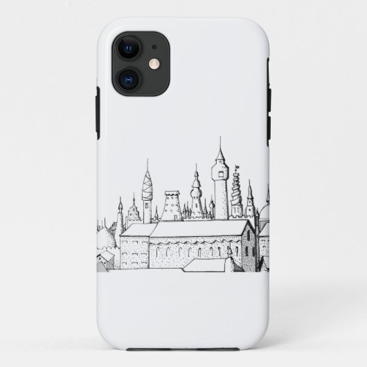 geweldige stad . kunstwerk . zwart - wit Case-Mate iPhone case (Achterkant)