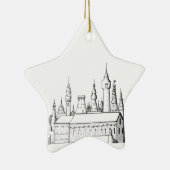 geweldige stad . kunstwerk . zwart - wit keramisch ornament (Rechts)