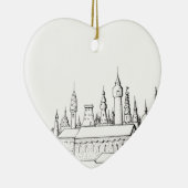 geweldige stad . kunstwerk . zwart - wit keramisch ornament (Rechts)