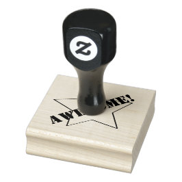 Geweldige Star Design Teacher's Wooden Stamp Rubberstempel