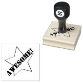 Geweldige Star Design Teacher's Wooden Stamp Rubberstempel (Gestempeld)