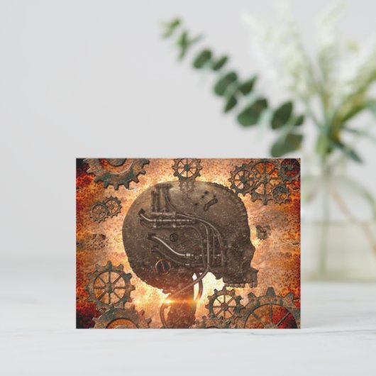 Geweldige steampunk briefkaart (Staand voorkant)