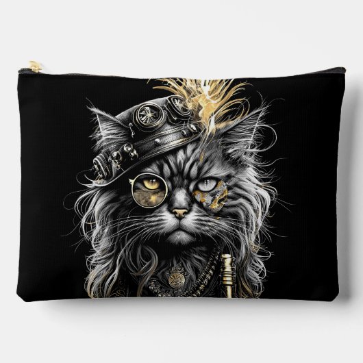 Geweldige Steampunk Kat  Etui (Voorkant)