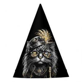 Geweldige Steampunk Kat  Feesthoedjes