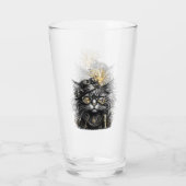 Geweldige Steampunk Kat  Glas (Achterkant)