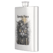 Geweldige Steampunk Kat Personaliseer Flacon (Links)