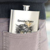 Geweldige Steampunk Kat Personaliseer Flacon (Voorbeeld)