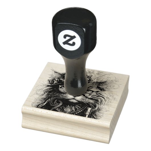 Geweldige Steampunk Kat  Rubberstempel (Stempel)
