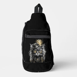 Geweldige Steampunk Kat  Sling Bag