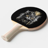 Geweldige Steampunk Kat  Tafeltennisbatje (Voorkant Gekanteld)