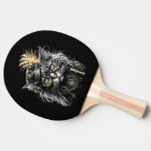 Geweldige Steampunk Kat  Tafeltennisbatje (Zijkant)
