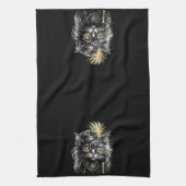 Geweldige Steampunk Kat  Theedoek (Verticaal)