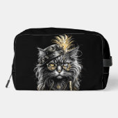 Geweldige Steampunk Kat Toilettasje (Achterkant)