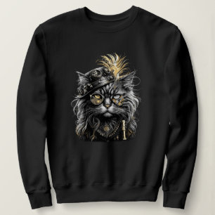 Geweldige Steampunk Kat  Trui